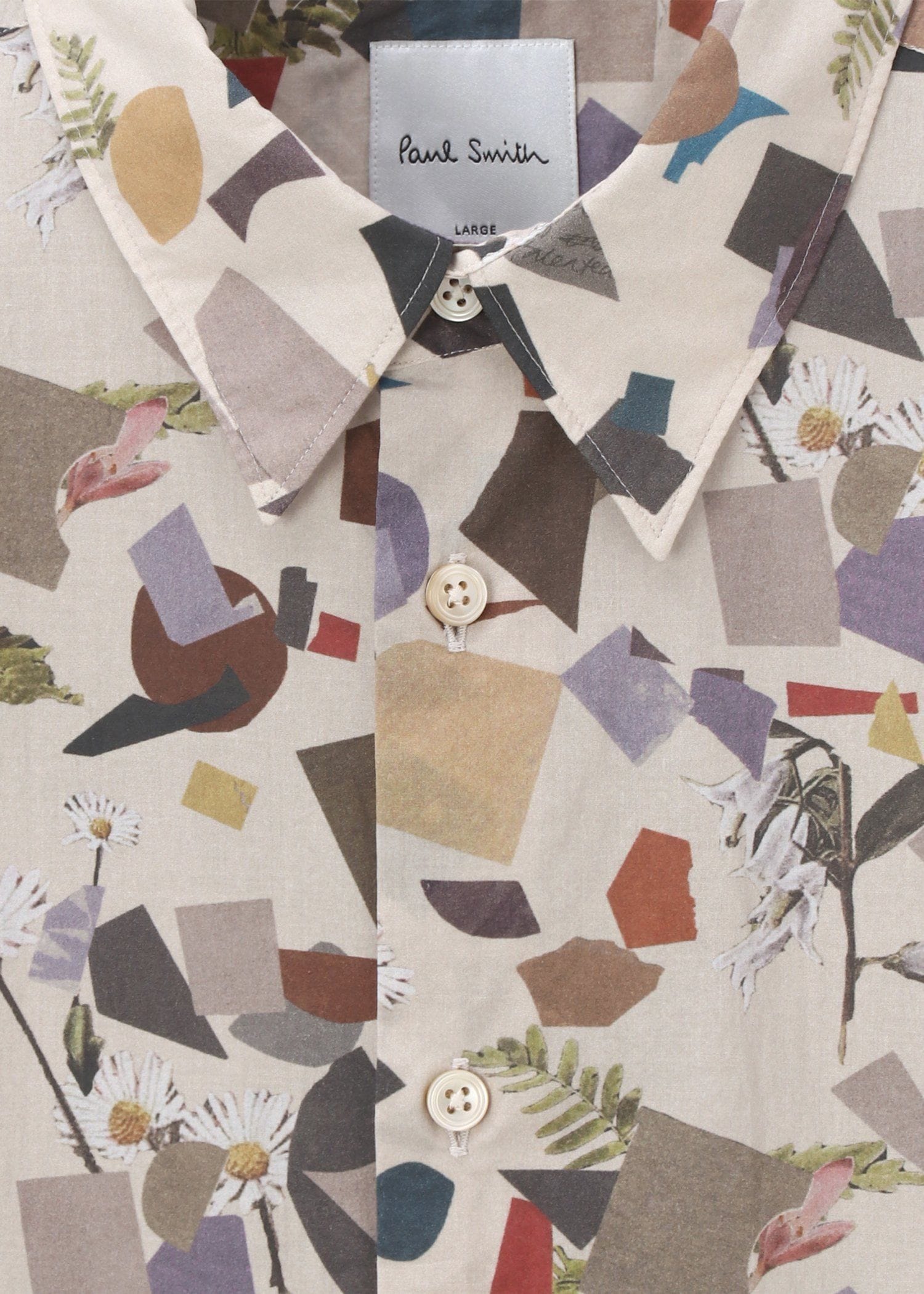 ジオメトリックボタニカル シャツ