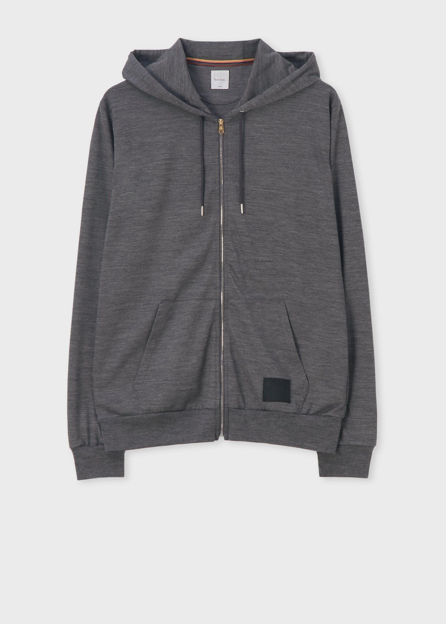 "Cropped Logo" テックウール パーカ