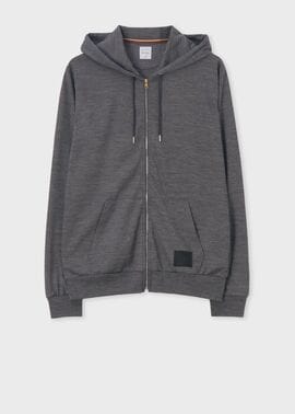 "Cropped Logo" テックウール パーカ