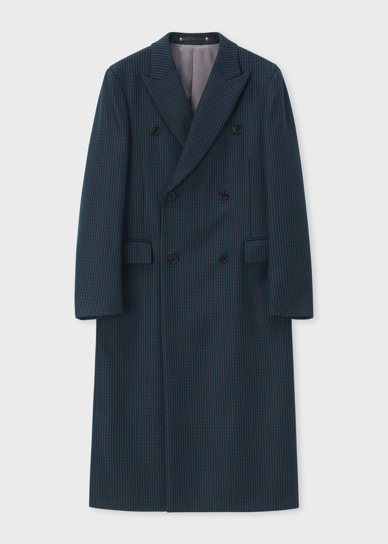 クラシックチェック ダブルチェスターコート