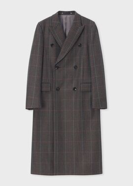 クラシックチェック ダブルチェスターコート