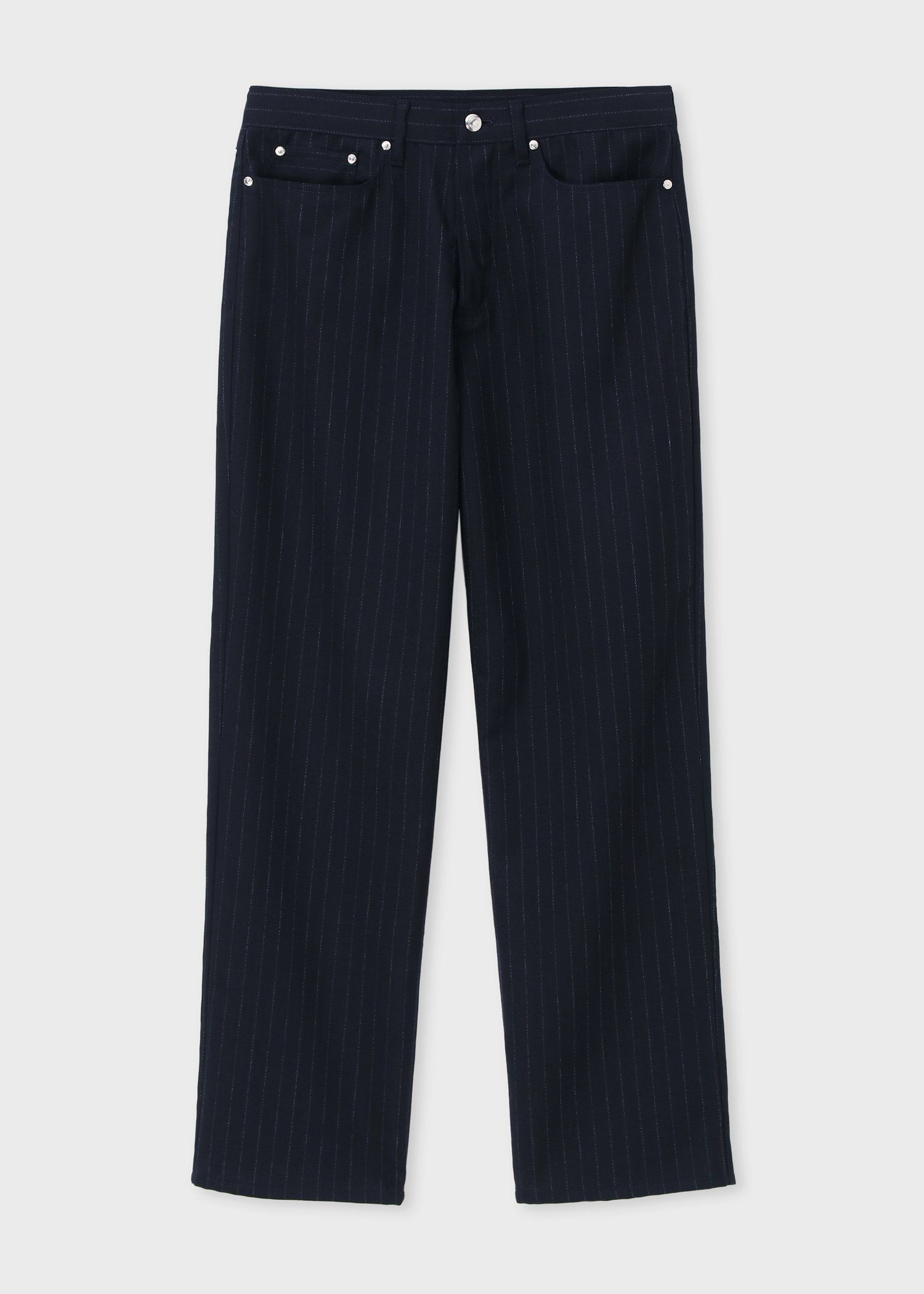 クラシックチョークストライプ 5ポケットパンツ