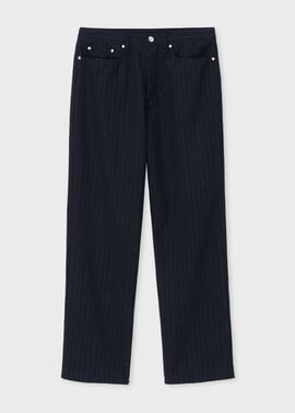 クラシックチョークストライプ 5ポケットパンツ