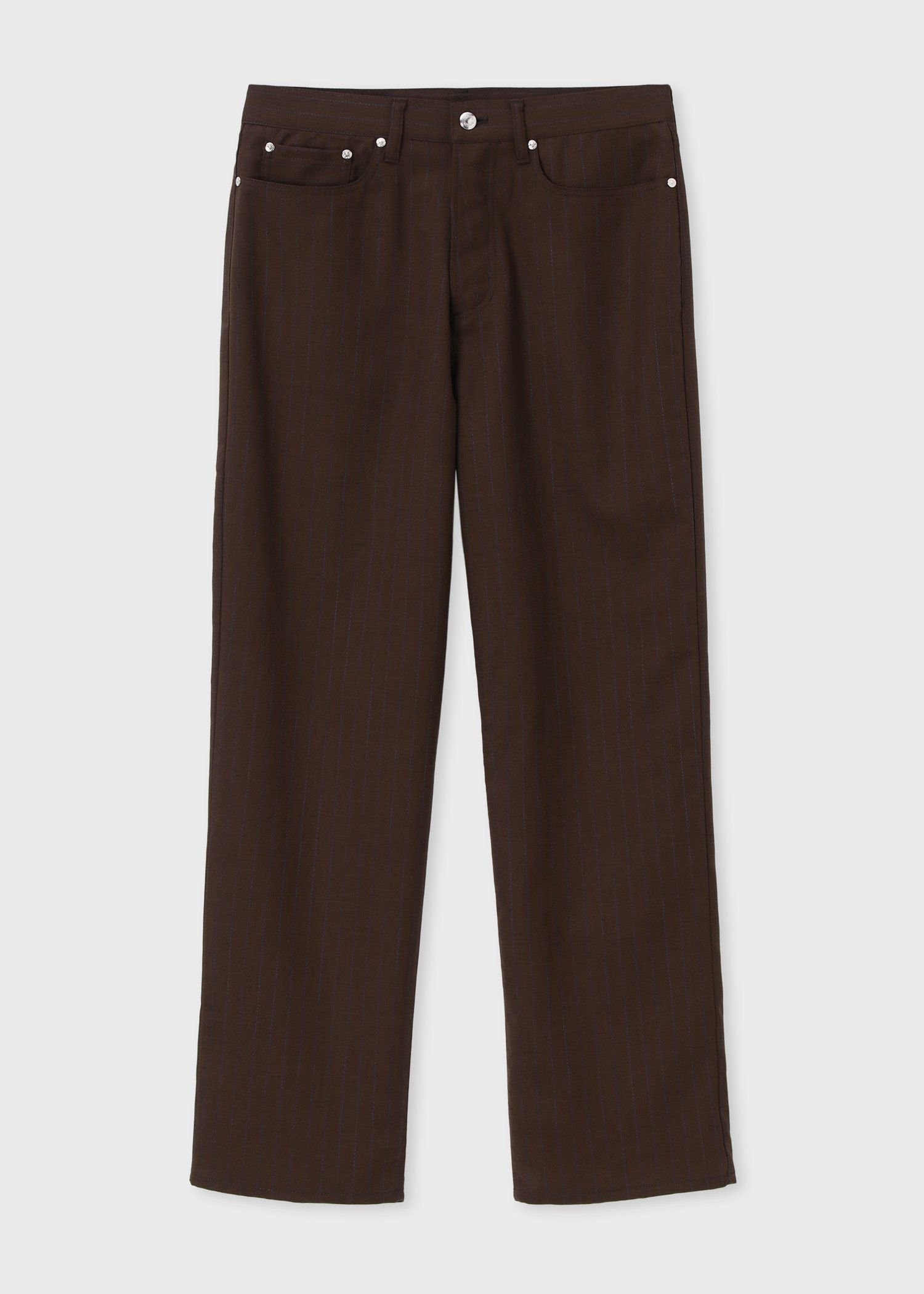 クラシックチョークストライプ 5ポケットパンツ