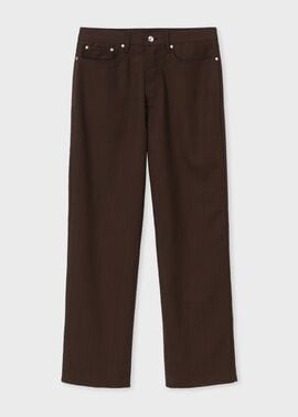 クラシックチョークストライプ 5ポケットパンツ