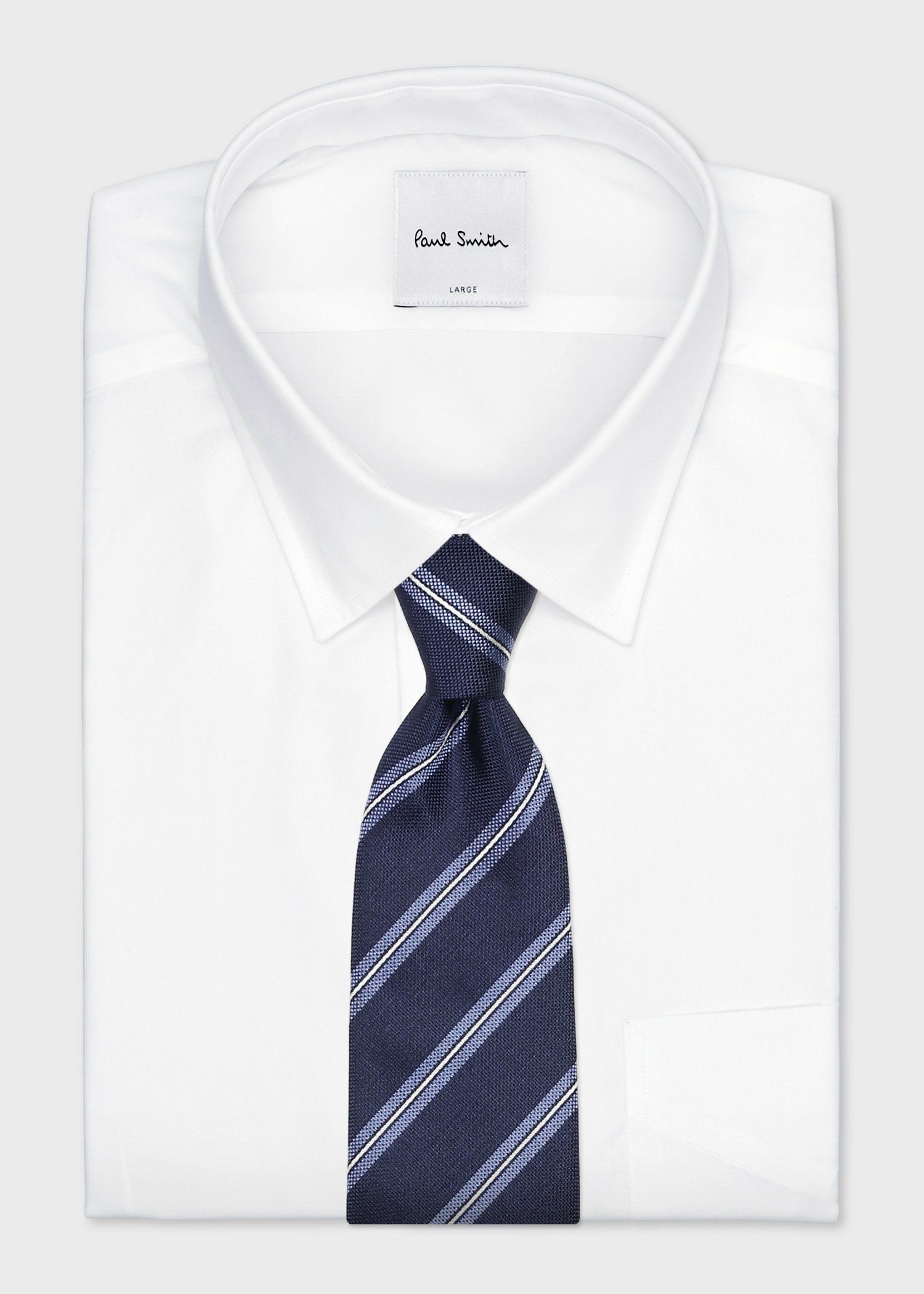 クラシック レジメンタル タイ（ネイビー） ｜ポール・スミス