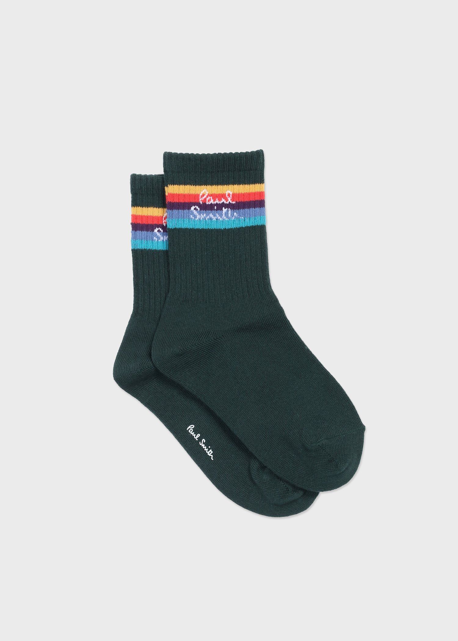 ジュニア アーティストストライプロゴ ソックス