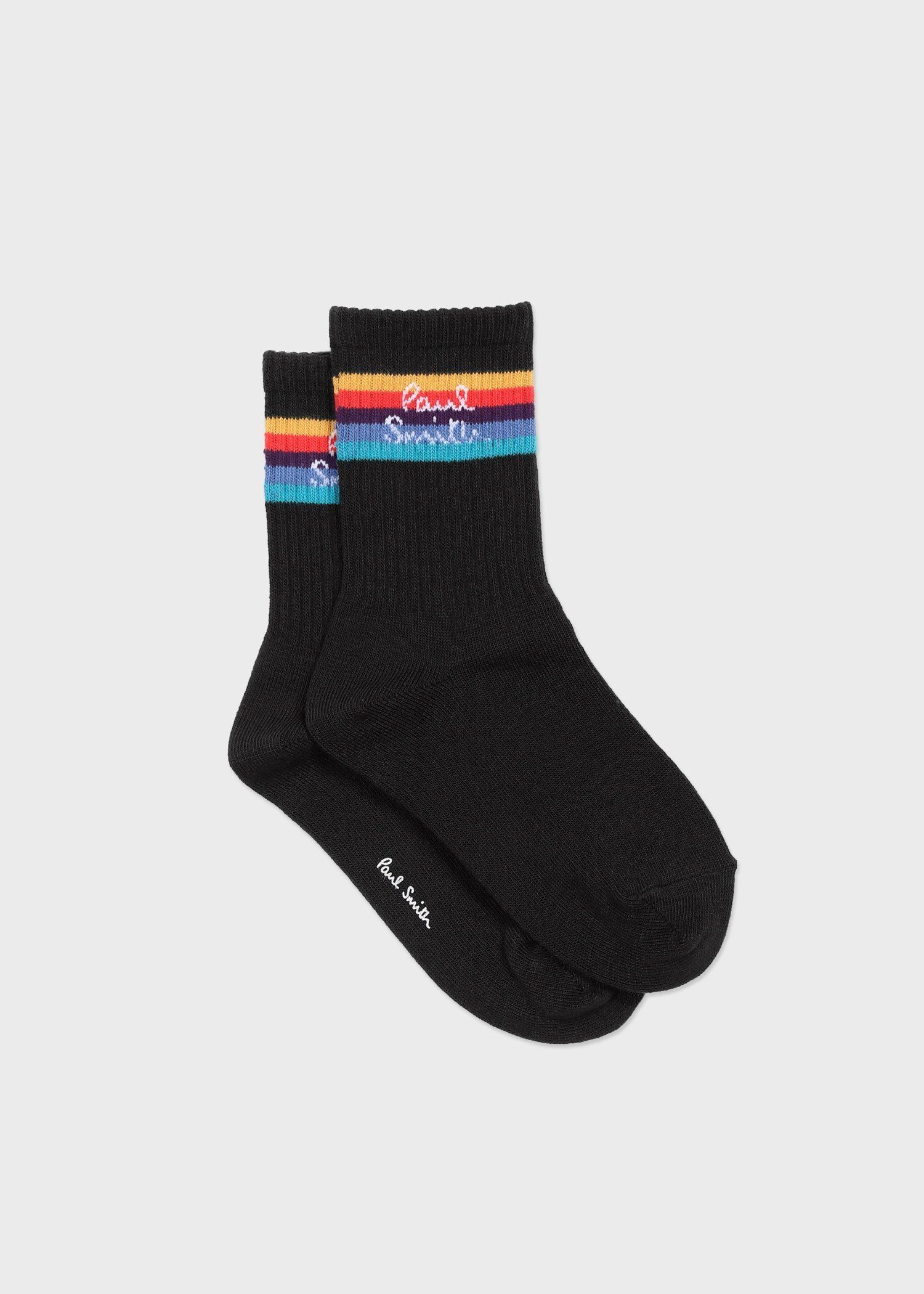 ジュニア アーティストストライプロゴ ソックス