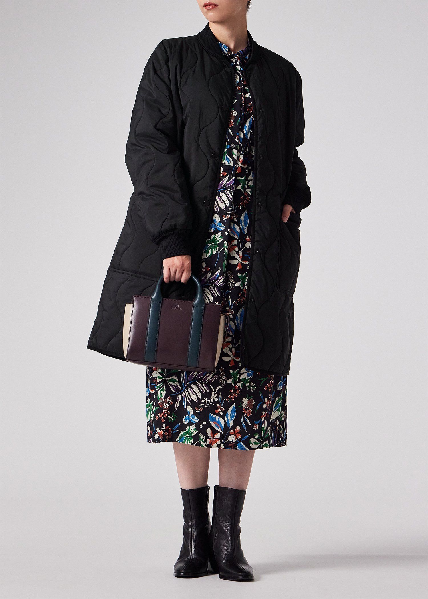 ウィメンズ キルティング ロングコート