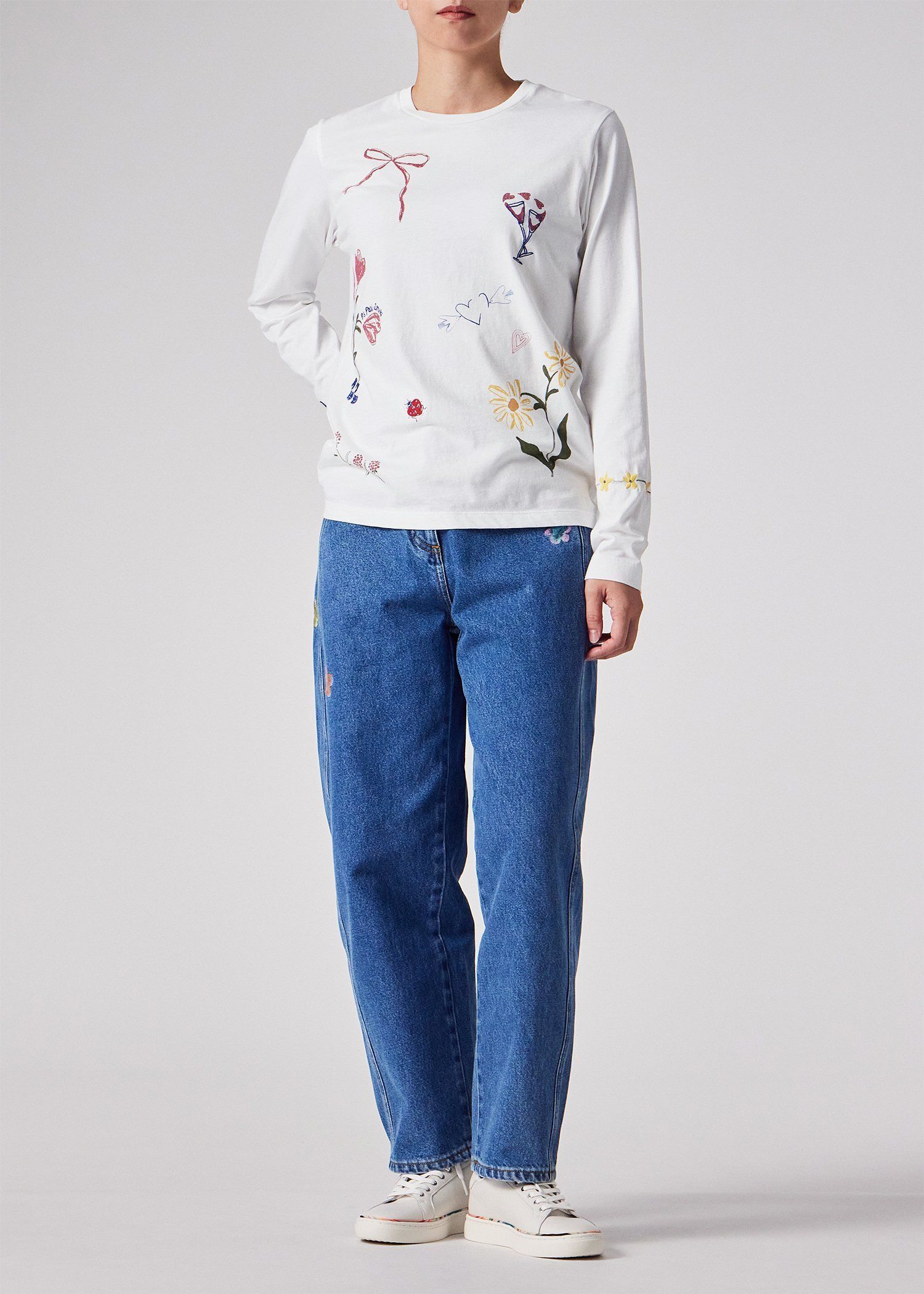 ウィメンズ "Daisy Chain Doodle" 長袖Tシャツ