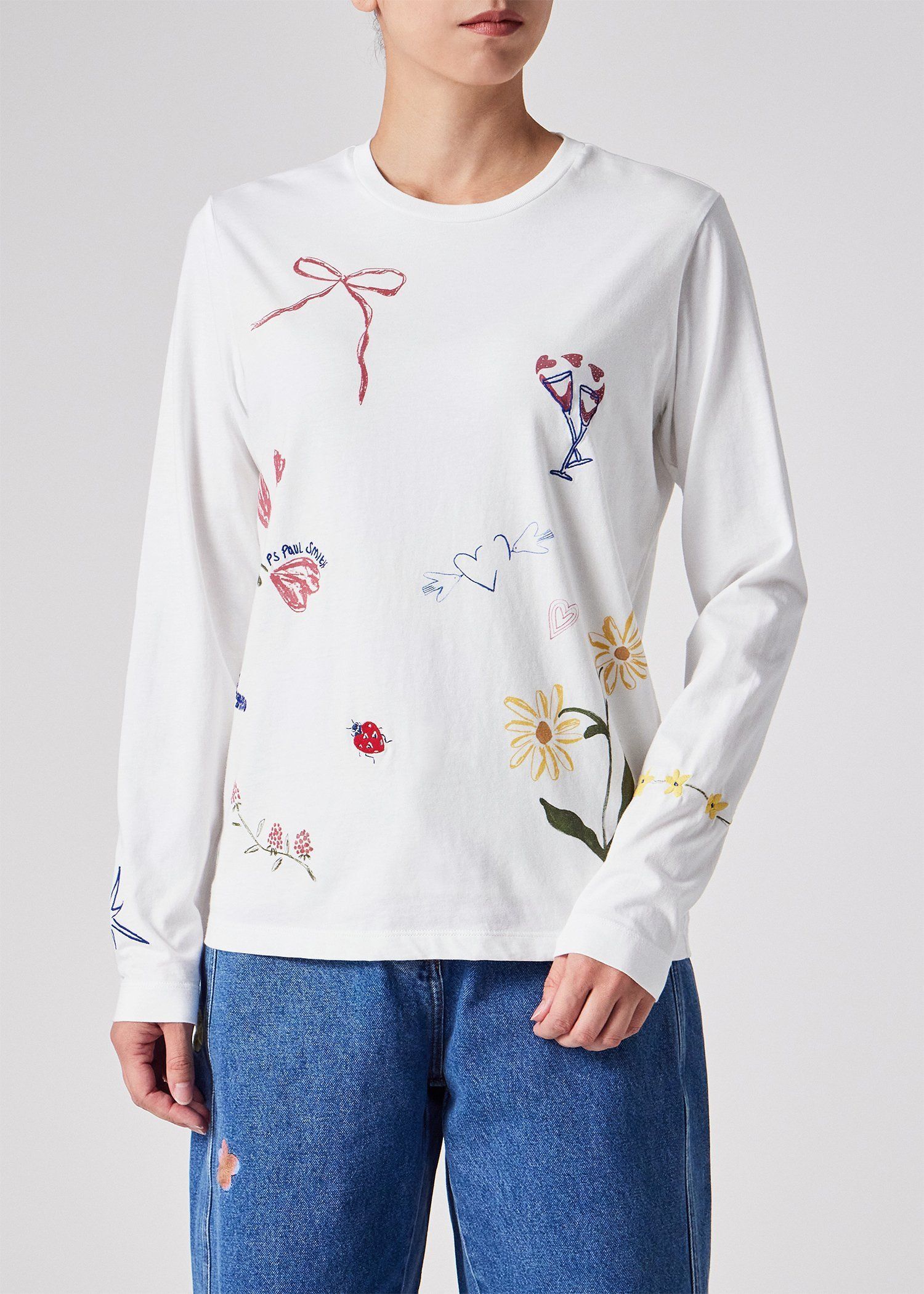 ウィメンズ "Daisy Chain Doodle" 長袖Tシャツ