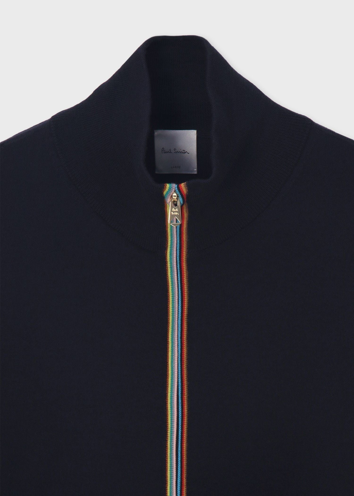 ハイゲージ ジップアップニット