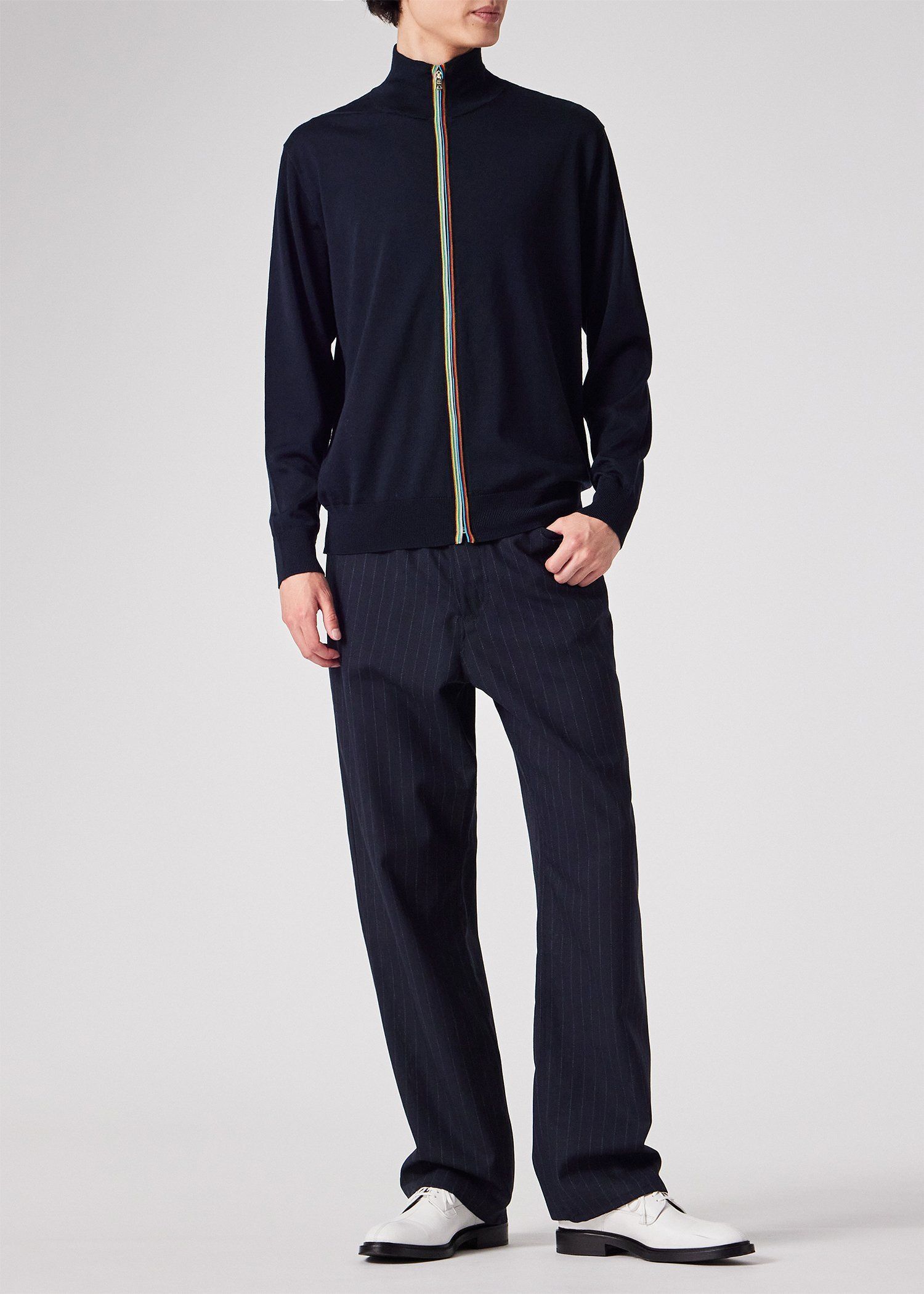 ノーミス　上下セット　L ハイゲージ ジップアップニット ｜ポール・スミス