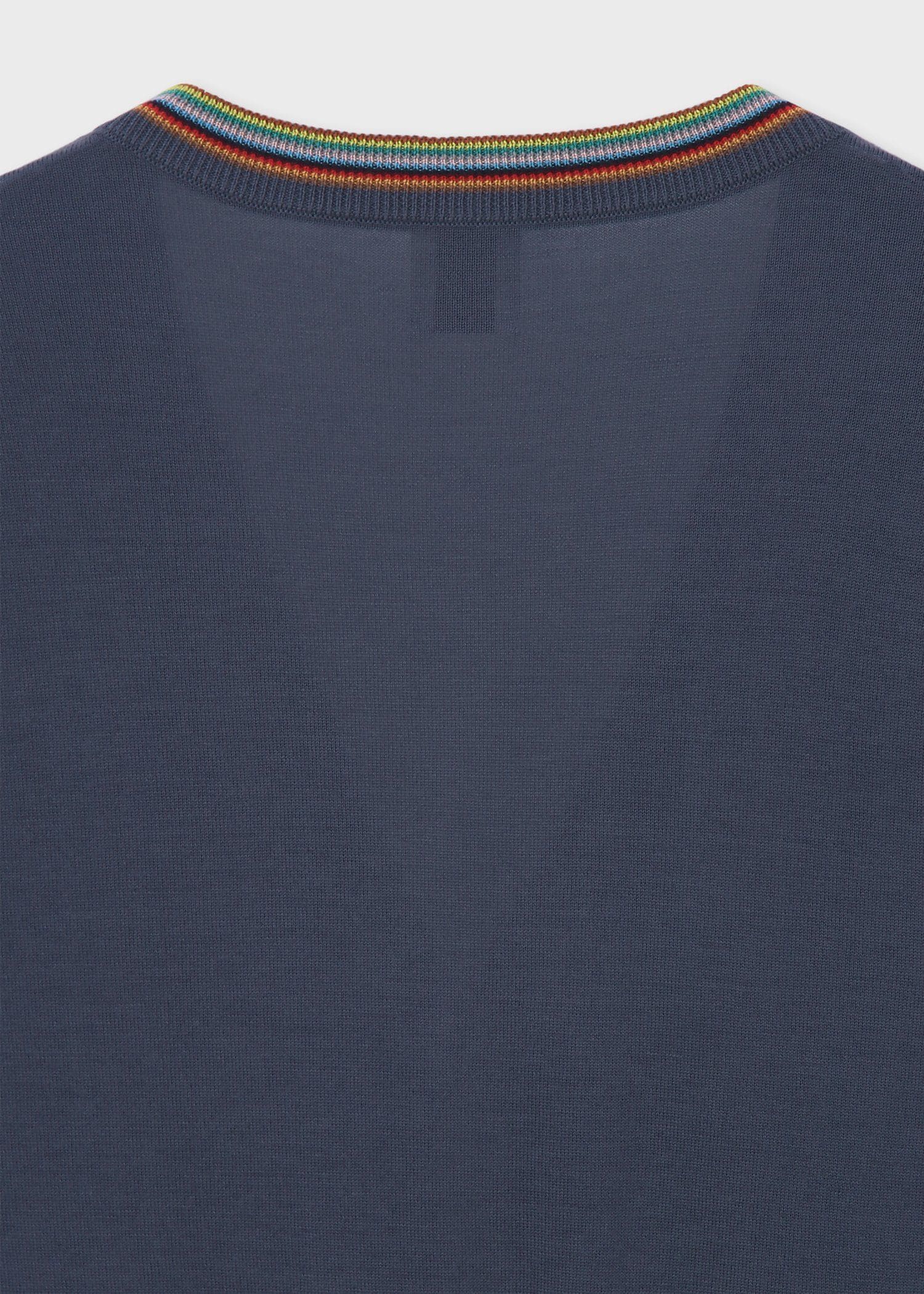 ハイゲージ ニット カーディガン（ダークインディゴ） ｜ポール・スミス