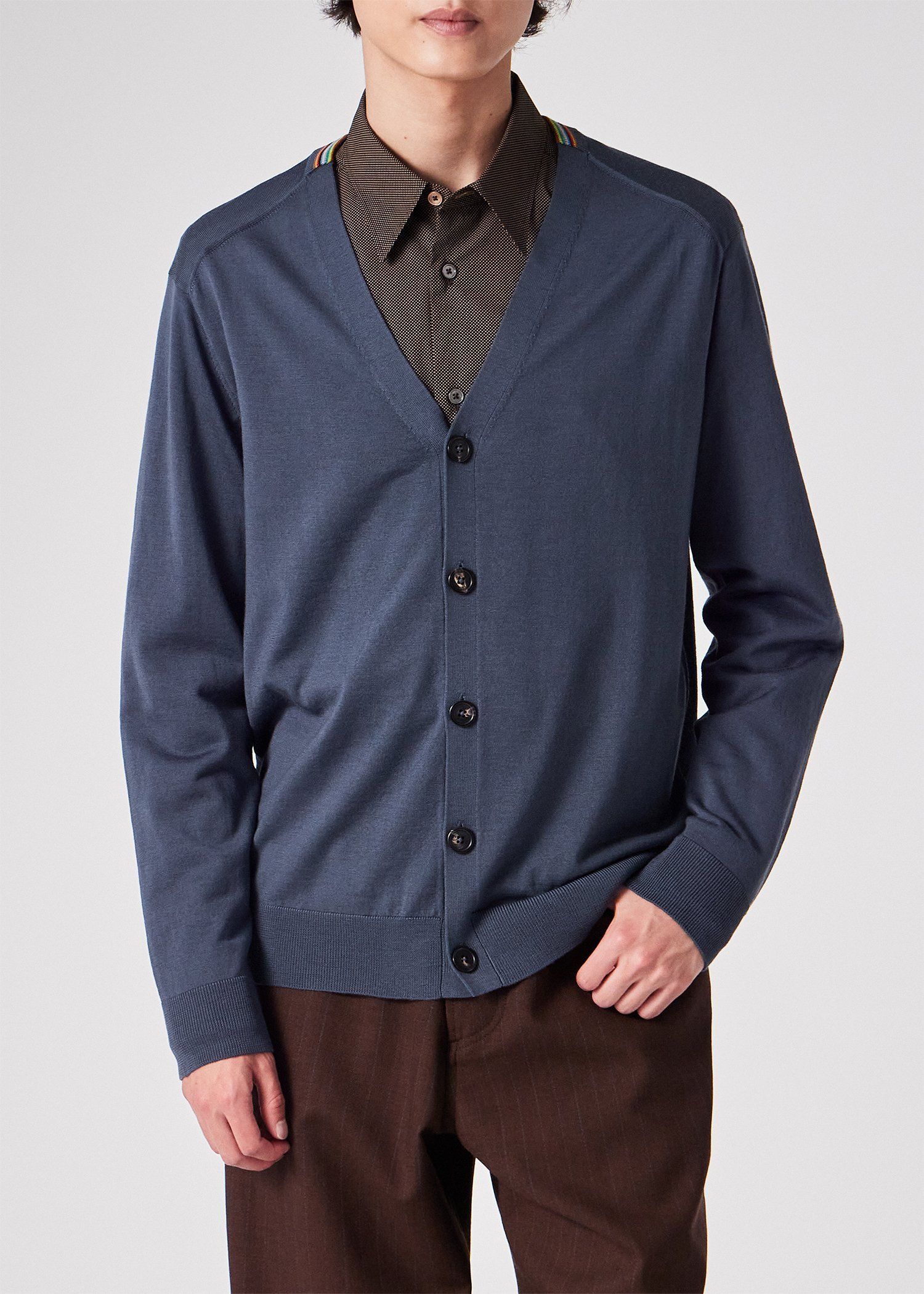 美品✨ポールスミス カーディガン ブロックチェック ブラック ユニセックス カーディガン | Paul Smith (Men)/ポール・スミス | 三越伊勢丹