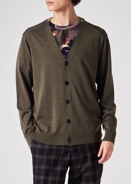 ポールスミス　ニット　カーディガン ハイゲージ ニット カーディガン（グリーン） ｜ポール・スミス