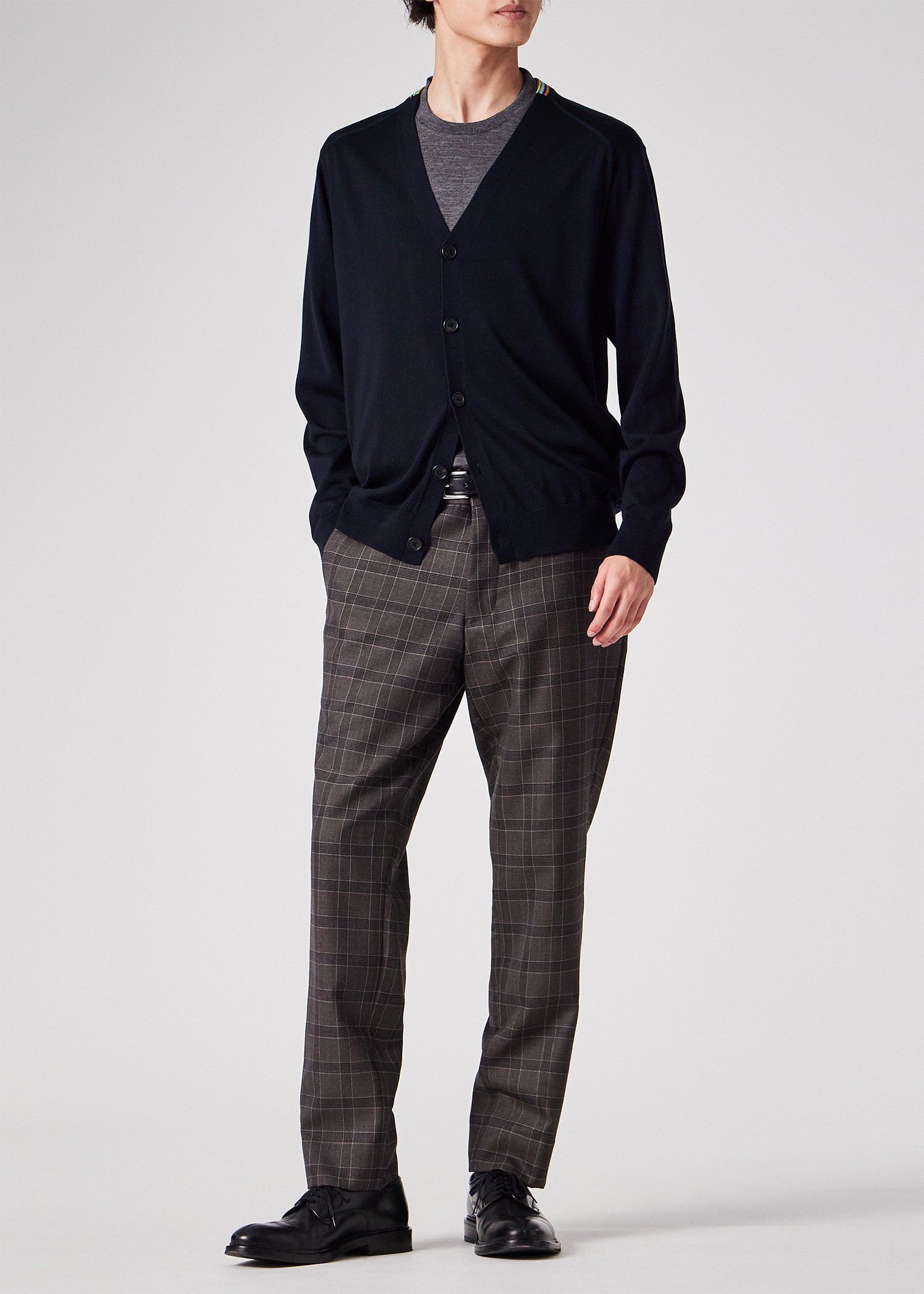 ハイゲージ ニット カーディガン（ネイビー） ｜ポール・スミス