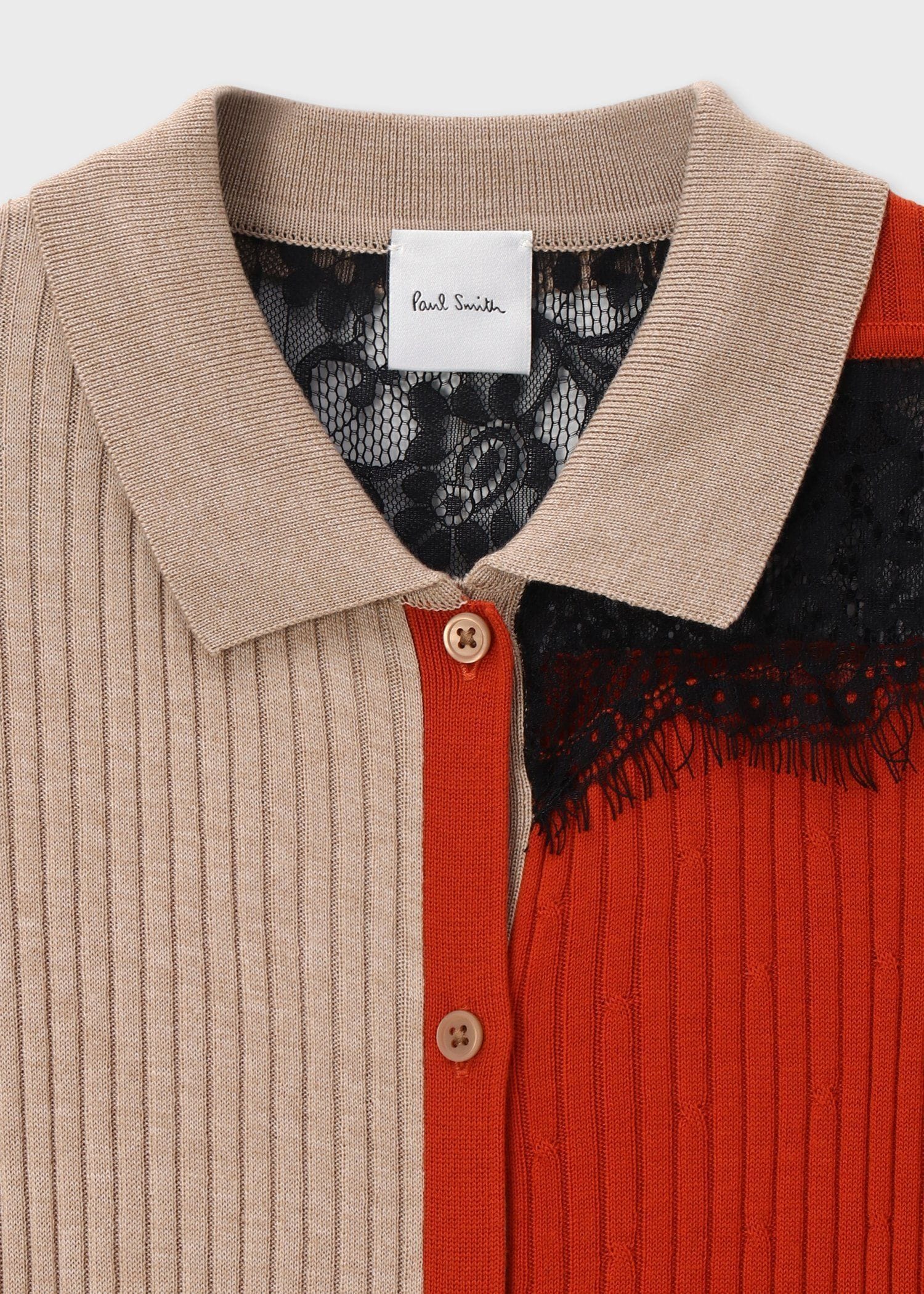 ウィメンズ レース カラーブロック ワンピース