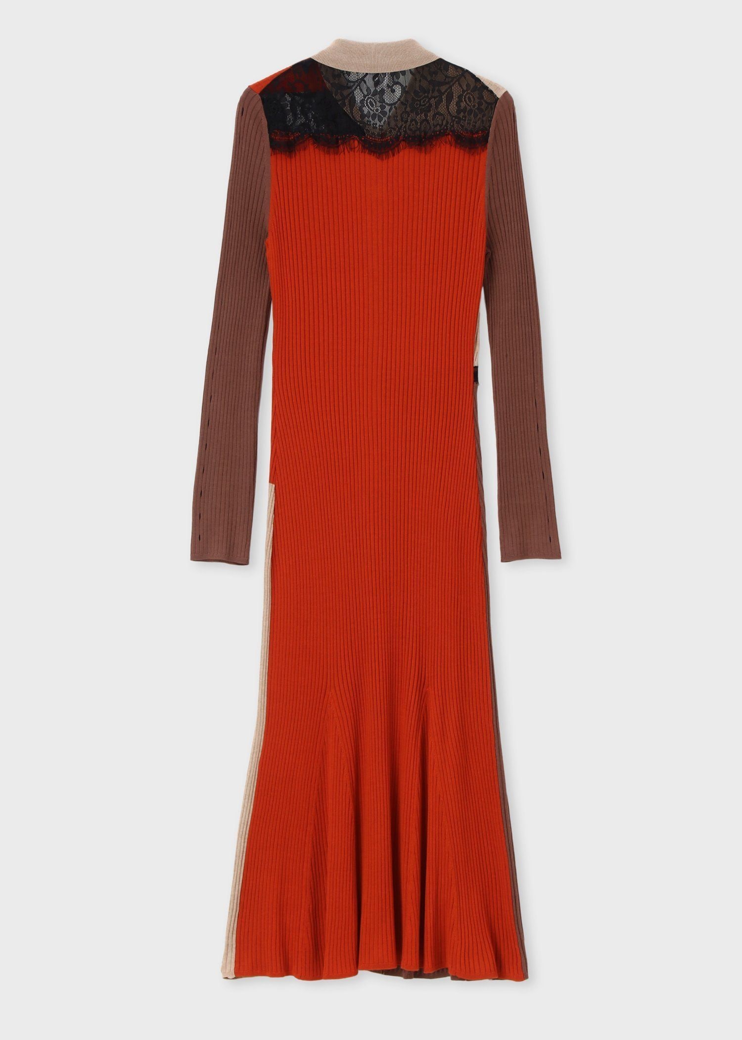 ウィメンズ レース カラーブロック ワンピース