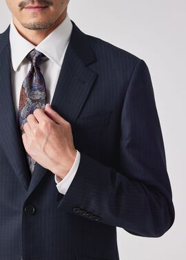 ピンヘッドストライプ シングル2Bスーツ（ネイビー） ｜ポール・スミス