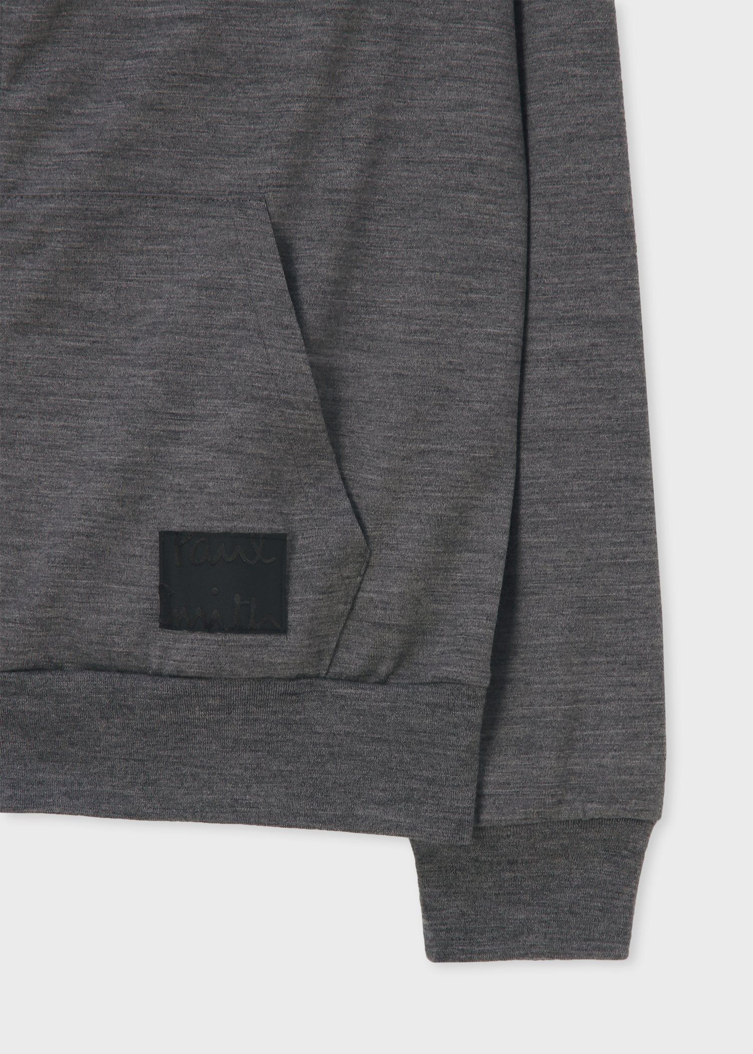 "Cropped Logo" テックウール パーカ