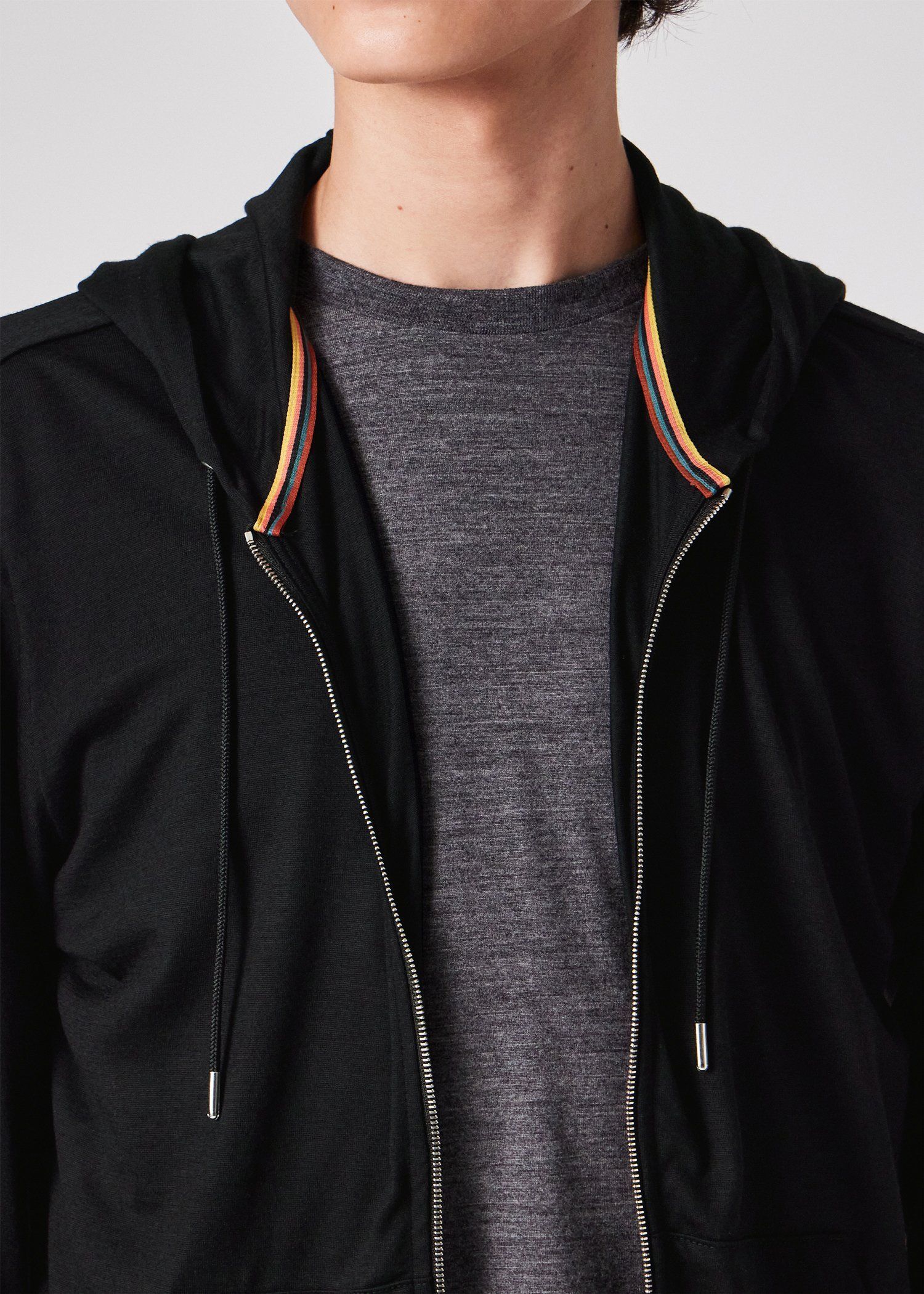 "Cropped Logo" テックウール パーカ