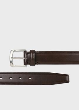 【のん】Paul Smith レザー ベルト ブラウン/ブルー ポールスミス Paul Smith ベルト マルチストライプ ブラウン