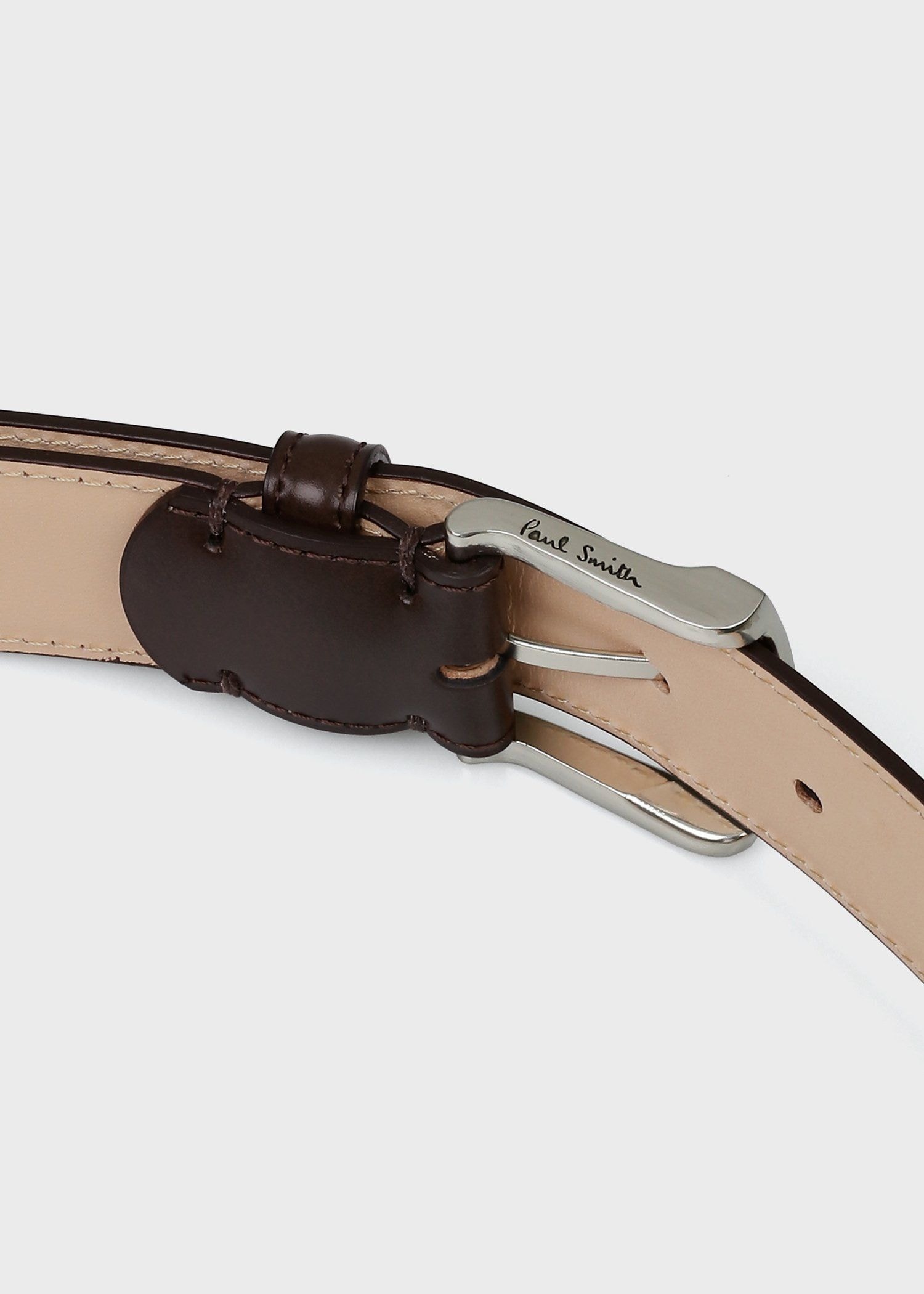 mi Paul Smith ブラウンレザー ベルト 中古・古着通販】PAUL SMITH (ポールスミス) レザーベルト