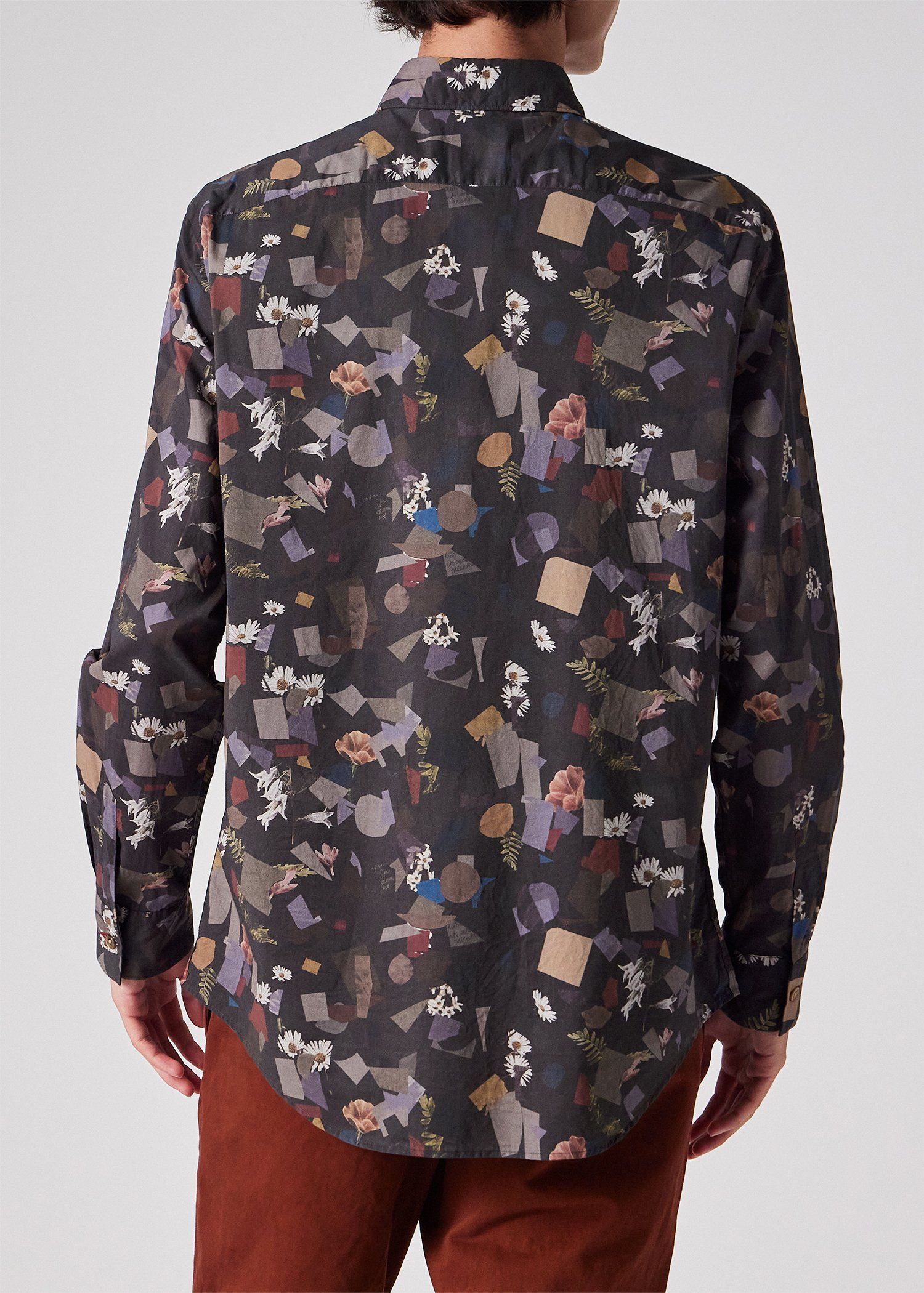 削除予定！Paul Smith 黒 長袖シャツ カフス口紅プリント 削除予定！Paul Smith 黒 長袖シャツ カフス口紅プリント