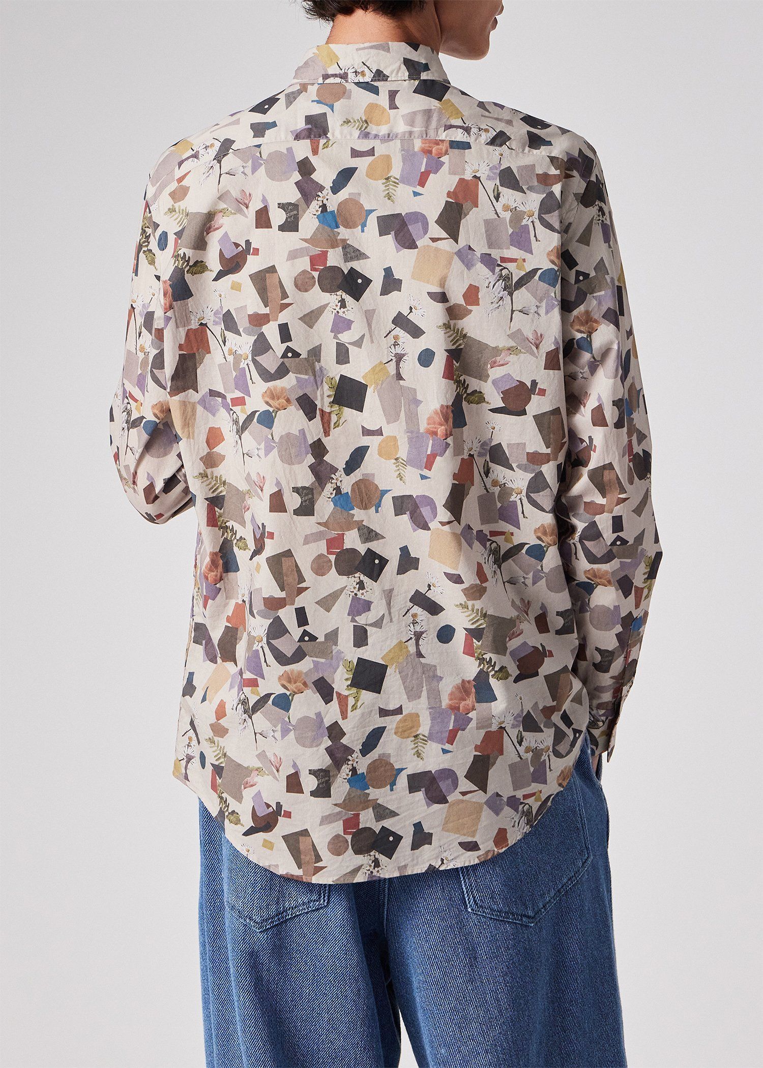 ジオメトリックボタニカル シャツ