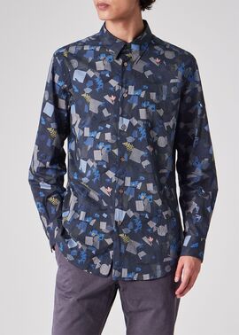 25年Paul Smith　ペイズリーボタニカルインディゴシャツ新品未使用 2025SS ペイズリーボタニカル インディゴシャツ