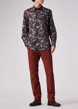 25年Paul Smith　ペイズリーボタニカルインディゴシャツ新品未使用 2025SS ペイズリーボタニカル インディゴシャツ