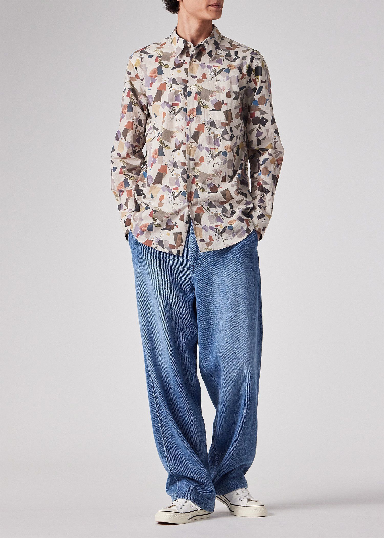 ジオメトリックボタニカル シャツ（オフホワイト） ｜ポール・スミス