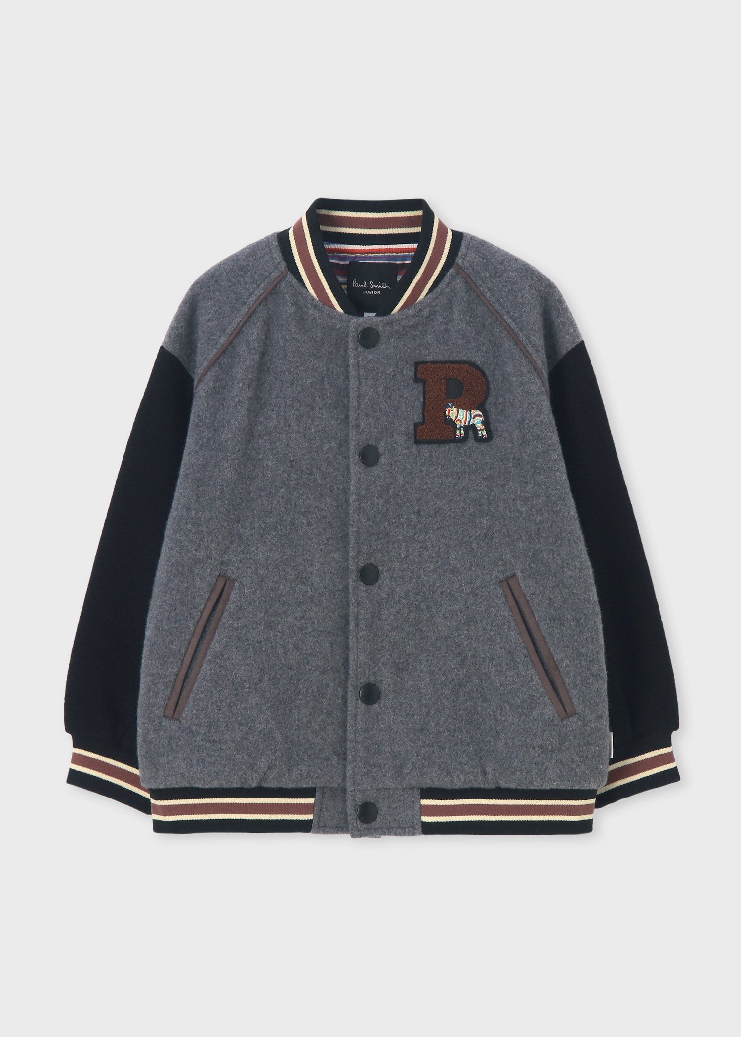 ジュニア Pロゴパッチ スタジアムブルゾン