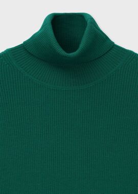 ウィメンズ ハイゲージ タートルネック ニット（グリーン） ｜ポール