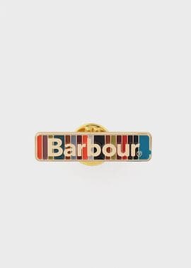 "Paul Smith Loves Barbour" "Stripe" ピンバッジ