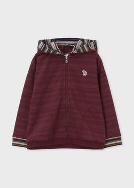 ジュニア ボーダー裏毛 ジップパーカ