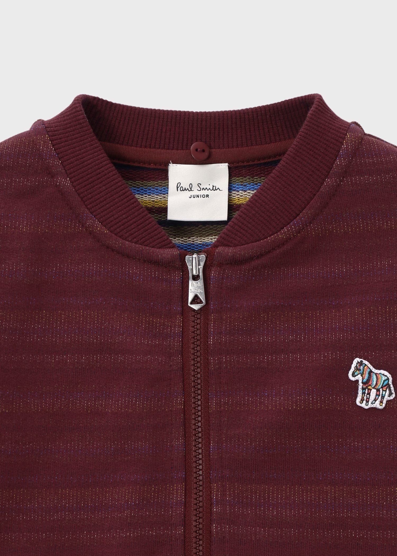 ジュニア ボーダー裏毛 ジップパーカ