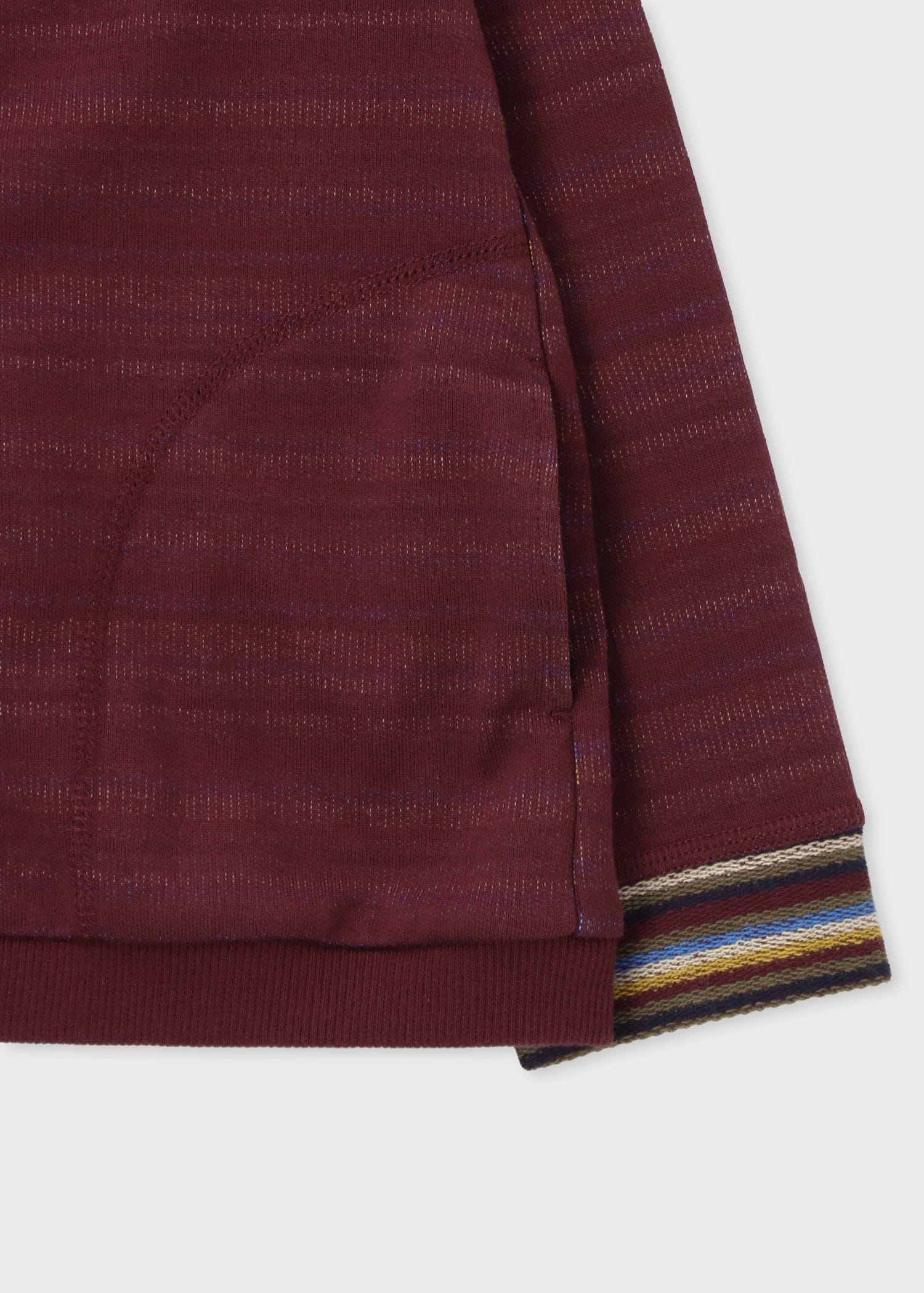 ジュニア ボーダー裏毛 ジップパーカ