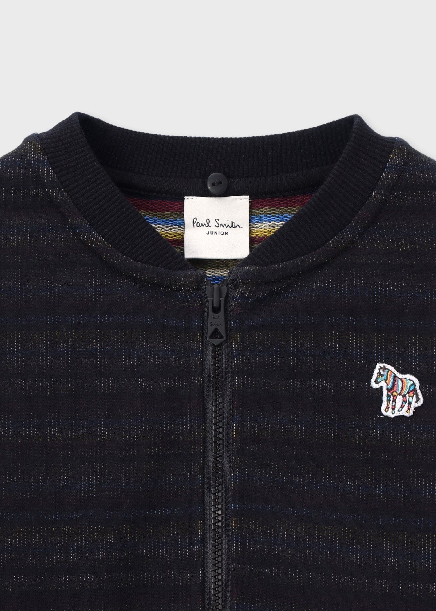 ジュニア ボーダー裏毛 ジップパーカ