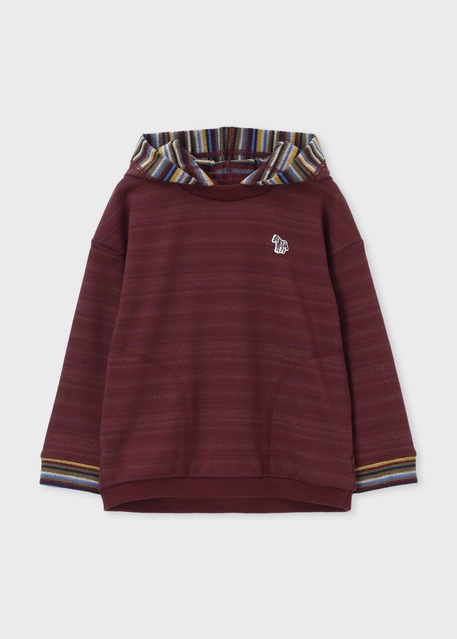 ジュニア ボーダー裏毛 プルオーバーパーカ