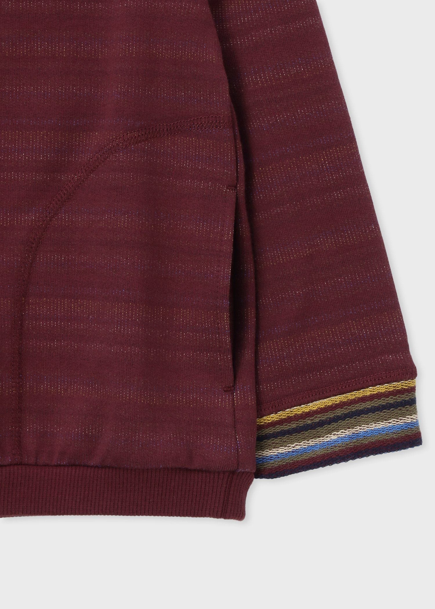 ジュニア ボーダー裏毛 プルオーバーパーカ