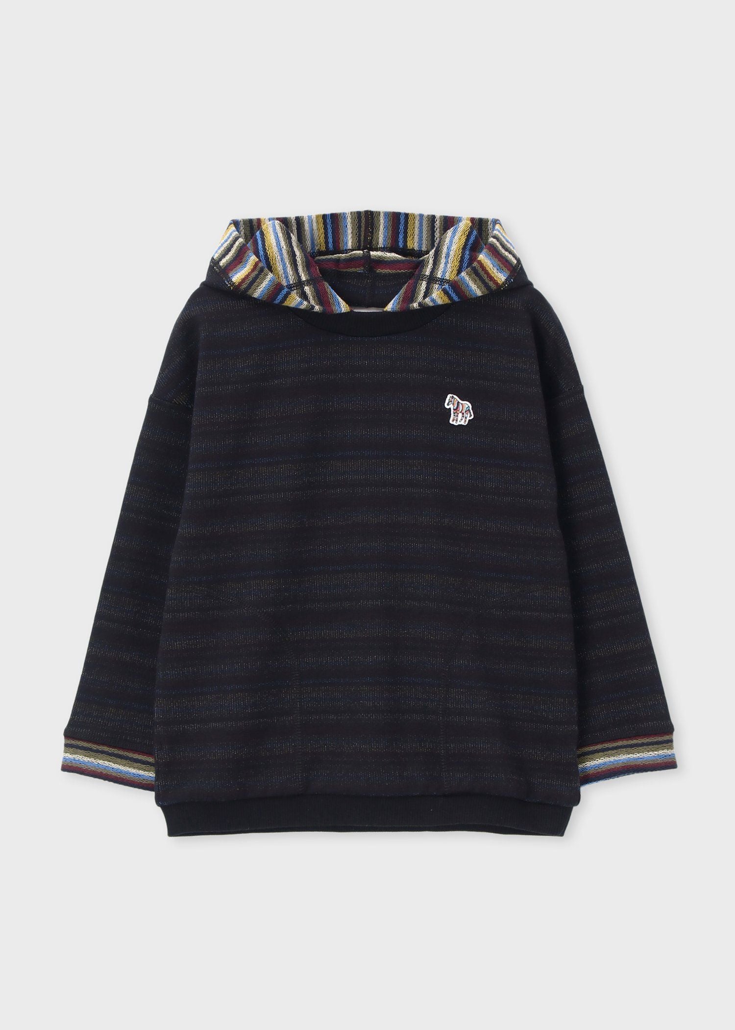 ジュニア ボーダー裏毛 プルオーバーパーカ