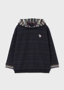 ジュニア ボーダー裏毛 プルオーバーパーカ