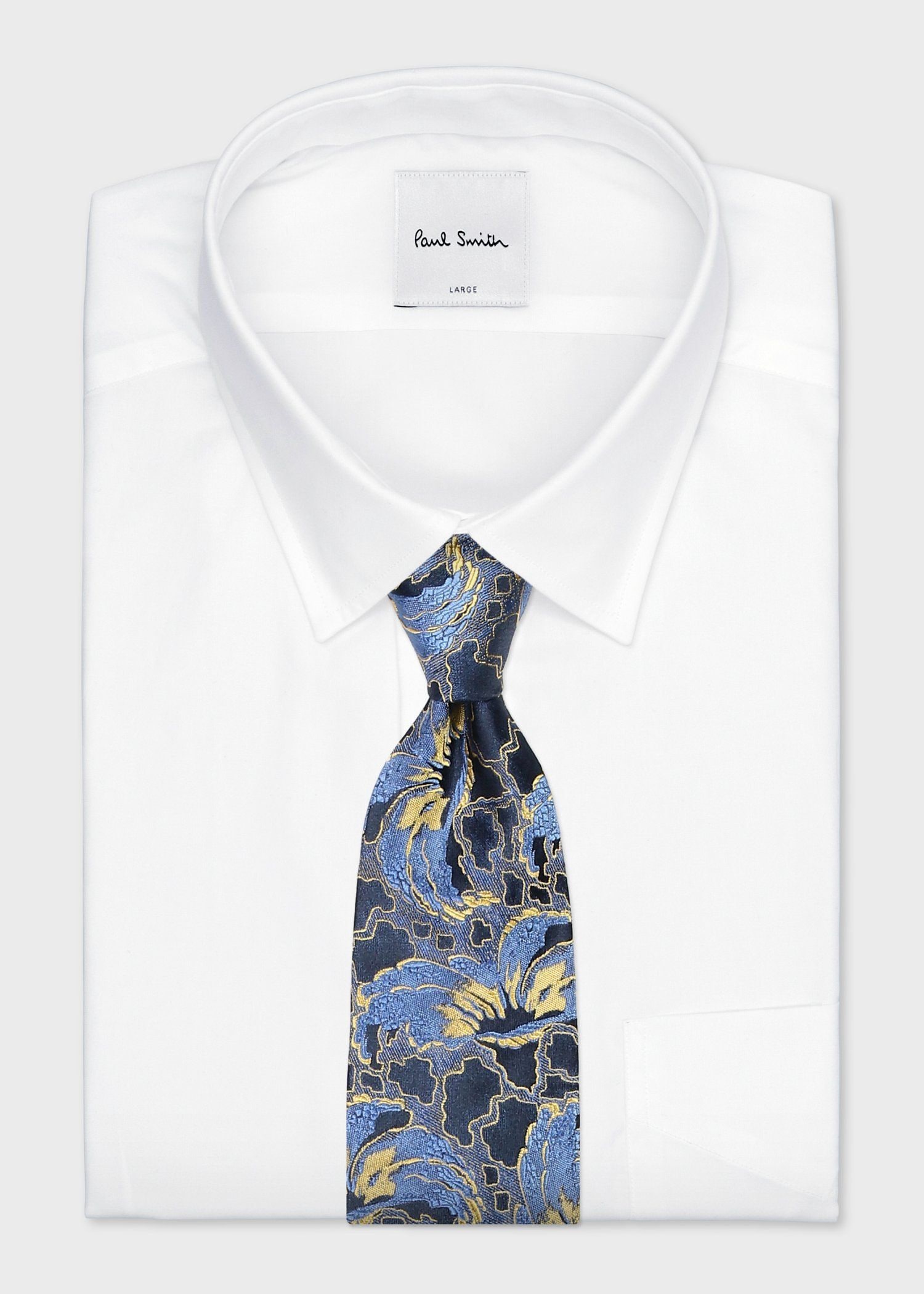 アーティスティックフローラル タイ（ダークブルー） ｜ポール・スミス