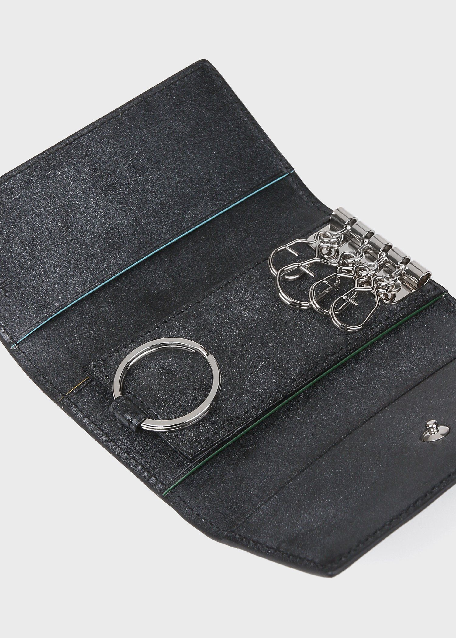 ワックスレザー キーケース（ブラック） ｜ポール・スミス