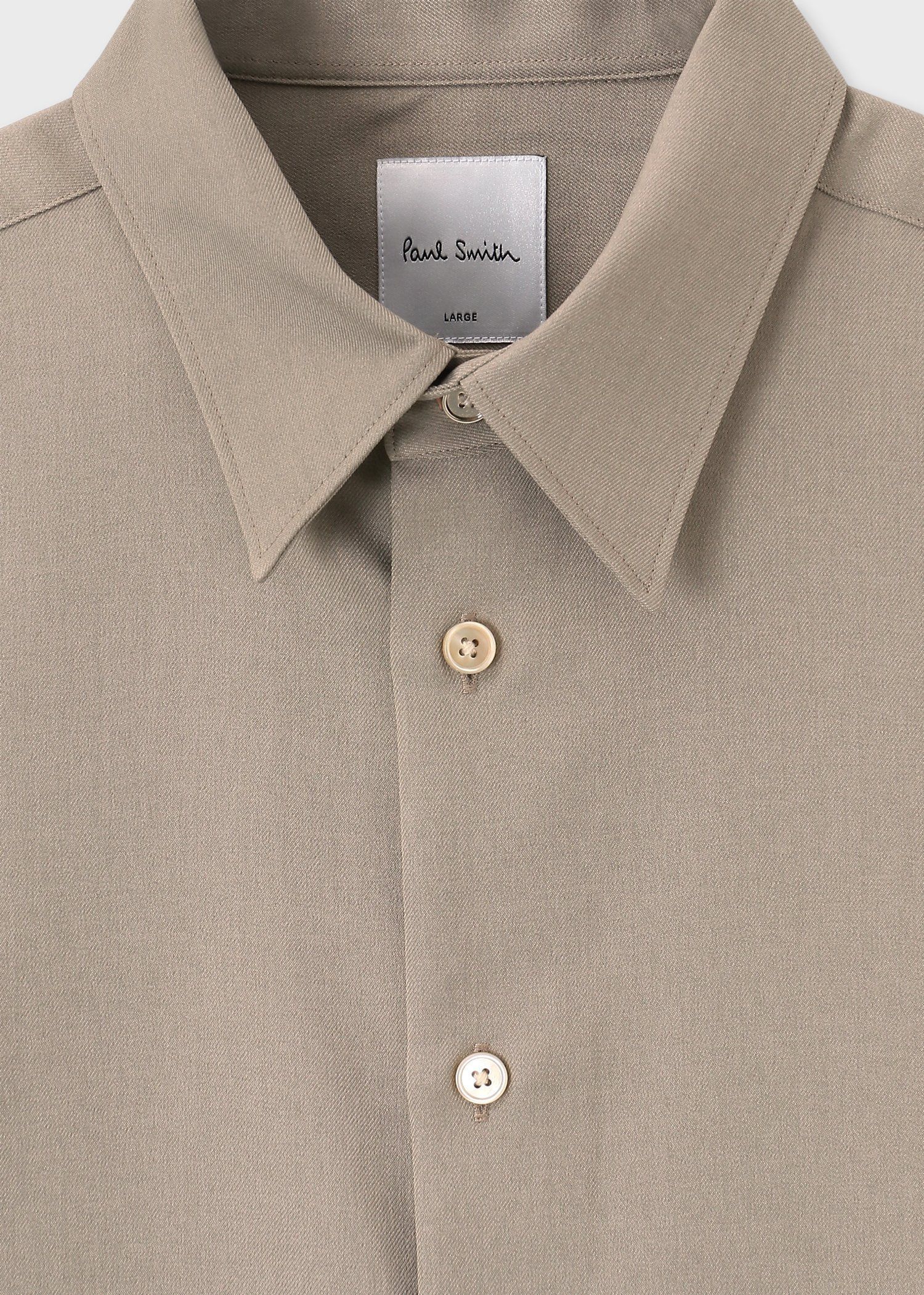 "Cropped logo" 長袖シャツ