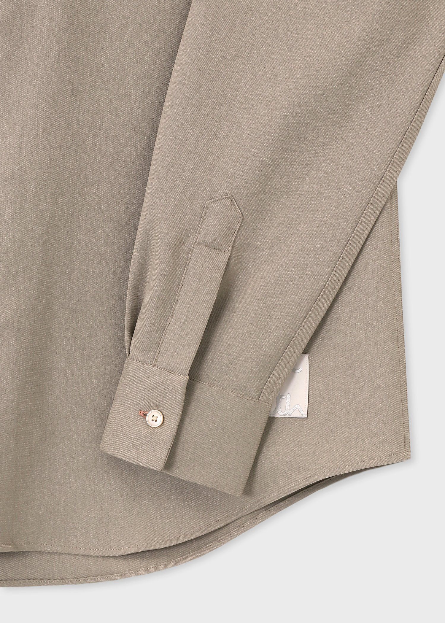 "Cropped logo" 長袖シャツ