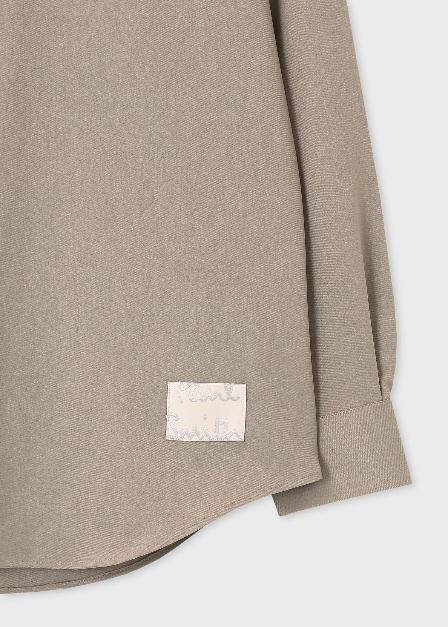 "Cropped logo" 長袖シャツ