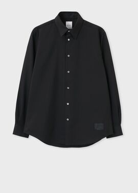 "Cropped logo" 長袖シャツ